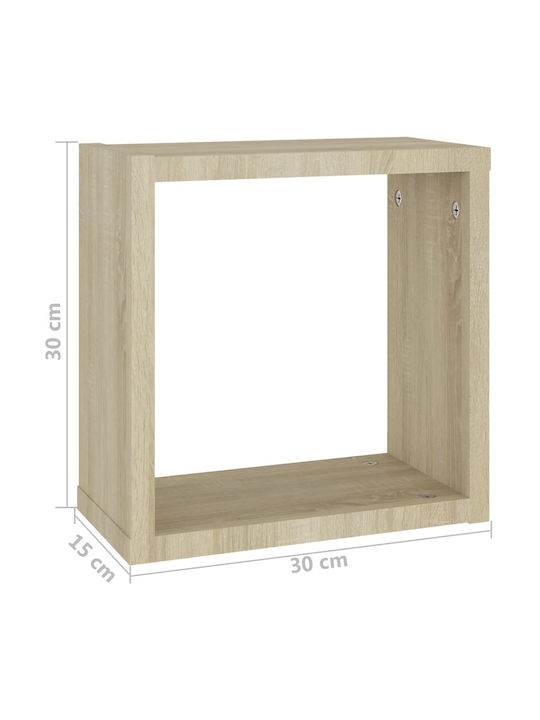 Wall Shelves Sonoma 4 Pieces 30x15x30cm