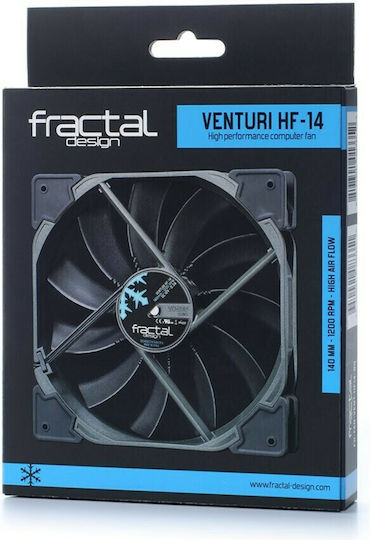 Fractal Design Venturi HF-14 Case Fan 140mm (1200rpm / 118.2cfm) Without LEDs Lighting and Connection 3-Pin