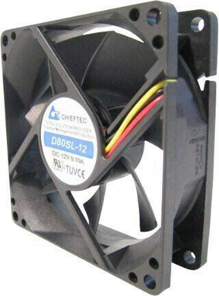 Chieftec AF-0825PWM Case Fan 80mm 2200rpm 36cfm Without LED Lighting and 4-Pin Connection