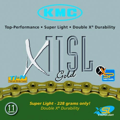 KMC Chain X11 SL Gold Ti