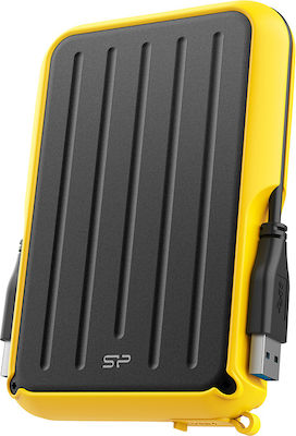 Silicon Power Armor A66 USB 3.2 External 2.5" HDD 4TB Yellow