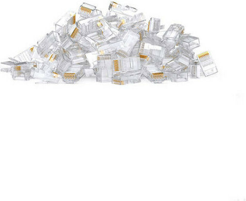 Ugreen NW177 Ștecher RJ-45 masculin Cat5e 100buc Transparent (20840)