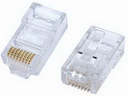 Anga Plug RJ-45 male Whitr (371-120)