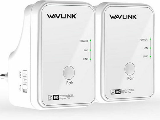 Wavlink NWP502M2 Powerline Dual Kit Wired and 2 Ethernet Ports