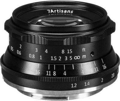 7artisans Crop Camera Lens Photoelectric 35mm f/1.2 Steady for Micro Four Thirds (MFT) Mount Black