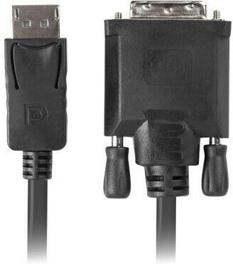 Lanberg Кабел DVI-D мъжки - DisplayPort мъжки 3м Черен (CA-DPDV-10CU-0030-BK)