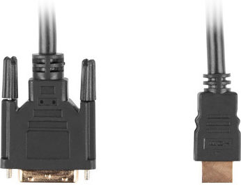 Lanberg Kabel DVI-D-Stecker - HDMI-Stecker 1.8m Schwarz (CA-HDDV-10CC-0018-BK)