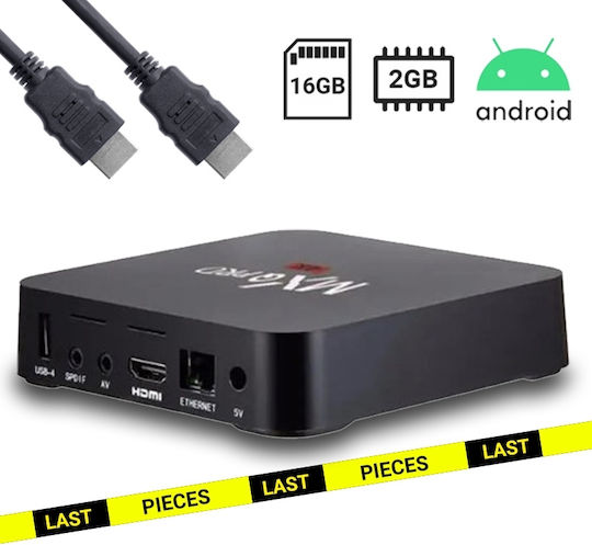TV Box MXQ Pro 4K 4K UHD with WiFi USB 2.0 3GB RAM and 16GB Storage Space with Operating System Android 8.1 Android 8.1