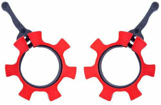 Optimum CL-13 CL-13/1 Lock-Jaw Collar Set for Dumbbells/Barbells Ø50mm 2pcs Silver