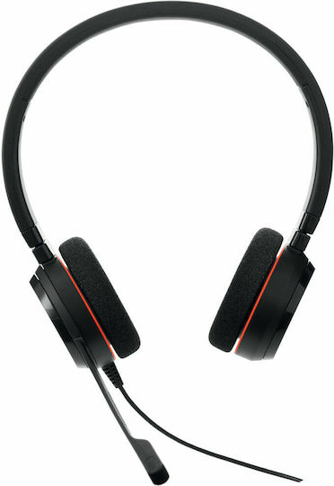 Jabra Evolve 20 MS On Ear Multimedia Ακουστικά με μικροφωνο και σύνδεση USB-C