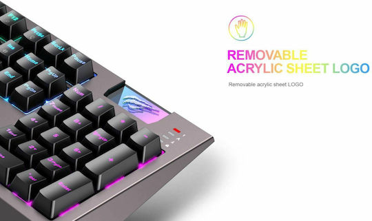 Havit KB872L Gaming Μηχανικό Πληκτρολόγιο με RGB φωτισμό (Αγγλικό US)