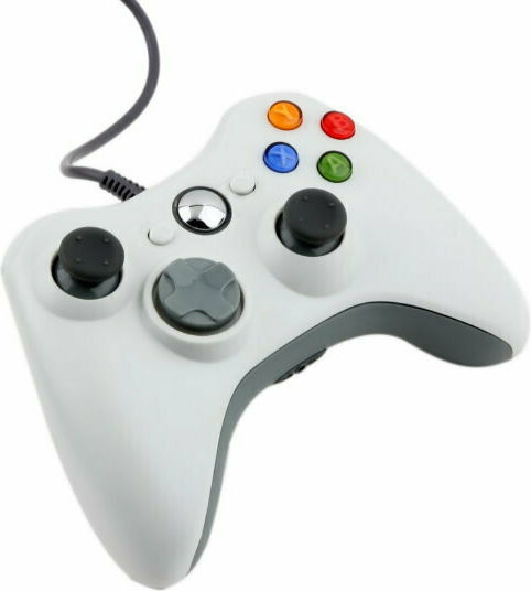 Жичен Контролер за Xbox 360 Бял