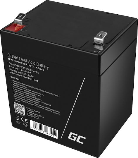 Green Cell Батерия UPS с Капацитет 5.3Ах и Напрежение 12V AGM45 1бр