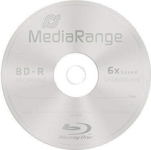 MediaRange Εγγράψιμα BD-R 6x 25GB Cake Box 25τμχ