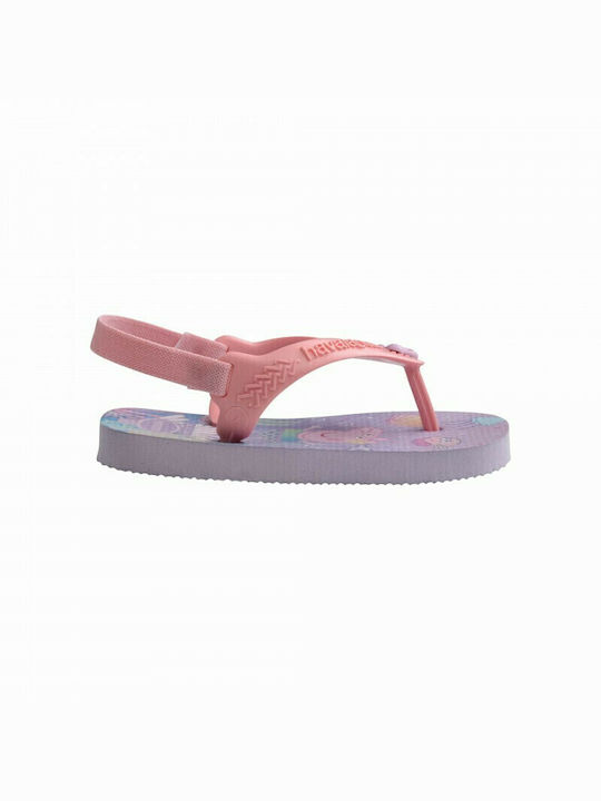 Kids' Flip Flops Peppa Pig Lilac
