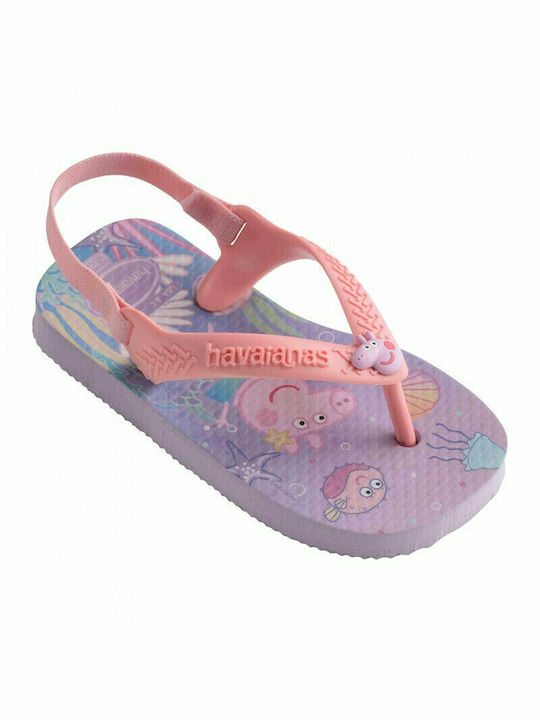 Havaianas Șlapi pentru copii Flip Flops Peppa Pig Lila