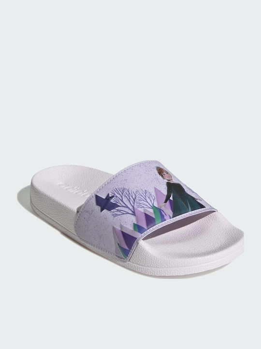 Kinder Badeschlappen Gefroren Lila Adilette