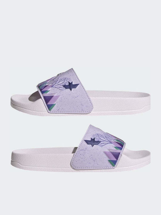 Kinder Badeschlappen Gefroren Lila Adilette