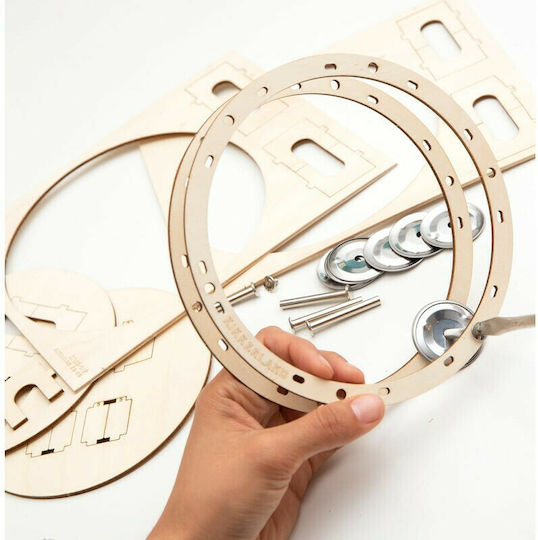 Kikkerland Дървена Конструктивна Игра DIY Tambourine