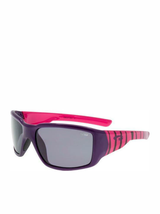 Goggle Junior Jungle Kinder-Sonnenbrillen mit Polarisiertem Spiegel Rosa