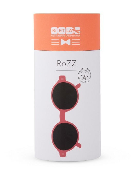 KiETLA Rozz Unbreakable Round Kids Sunglasses with Polarized Mirror Lens Fluo Orange for 4-6 Years