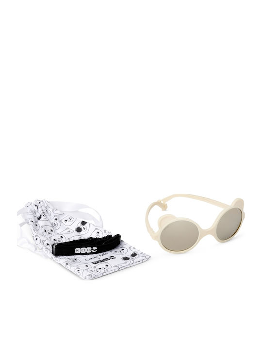 KiETLA Ourson Unbreakable Baby Sunglasses Cream for 0-1 Year