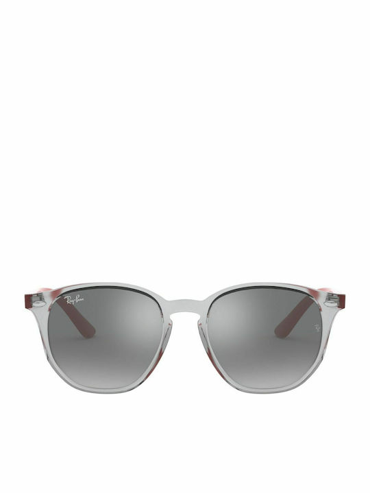 Ray Ban Άθραυστα Τετράγωνα Παιδικά Γυαλιά Ηλίου με Καθρέφτη Φακό Διάφανα