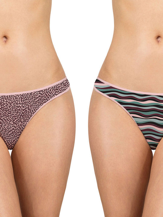 Bamboo Women's Brazil 2Pack Green/Pink