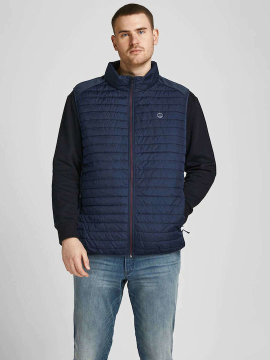 Sleeveless Jacket Puffer Navy Blue