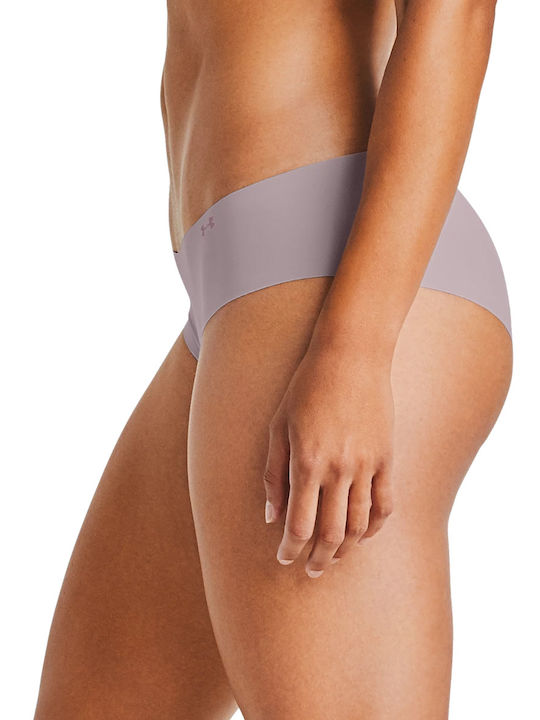 Pure Stretch Damen Slip 3Pack Nahtlos Black / Nude / Dash Pink