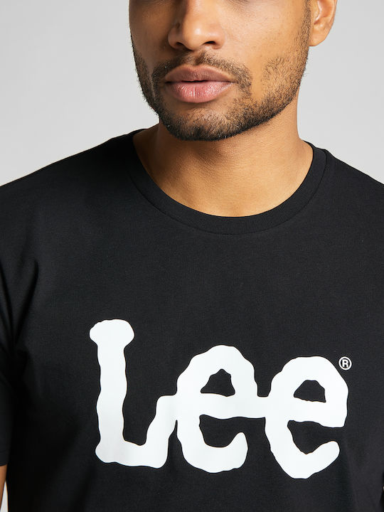Wobbly Logo T-shirt Black