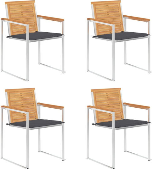 Καρέκλα 4τμχ 60x56x85εκ. Καρέκλα 4τμχ 60x56x85εκ.