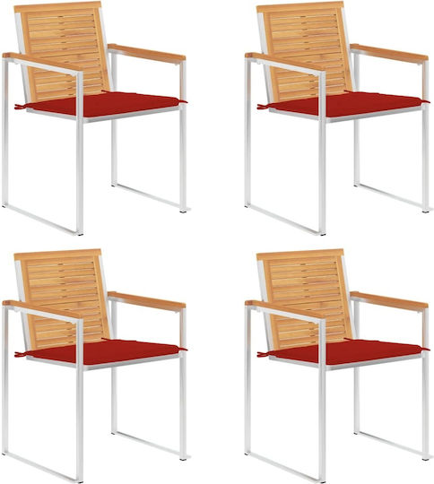 Καρέκλα 4τμχ 60x56x85εκ. Καρέκλα 4τμχ 60x56x85εκ.
