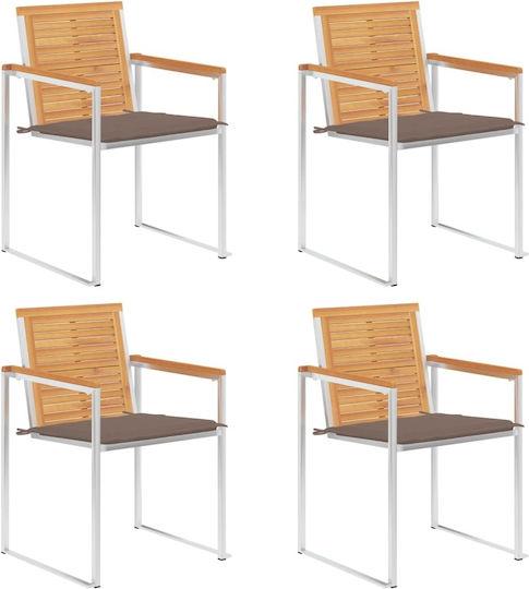 Καρέκλα 4τμχ 60x56x85εκ.