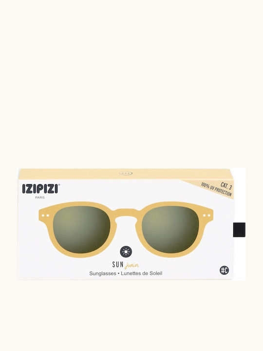 Izipizi Square Kids Sunglasses Yellow Honey For 5-10 Years