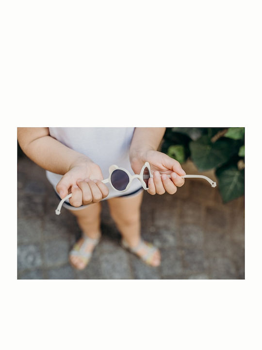 KiETLA Ourson Unbreakable Baby Sunglasses with Mirror Lens Almond Green for 1-2 Years