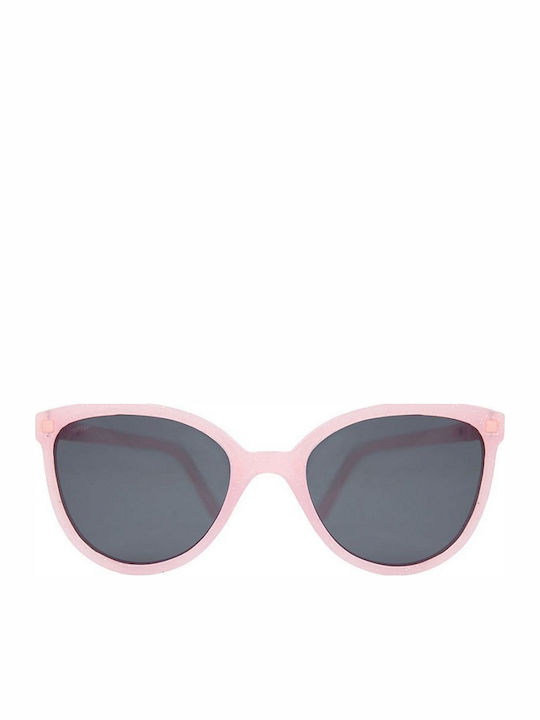 KiETLA BuZZ Unbreakable Butterfly Kids Sunglasses with Polarized Lens Pink Glitter for 4-6 Years