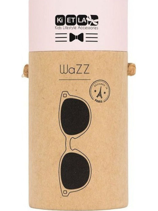 KiETLA Wazz Unbreakable Round Baby Sunglasses Blush Pink for 1-2 Years