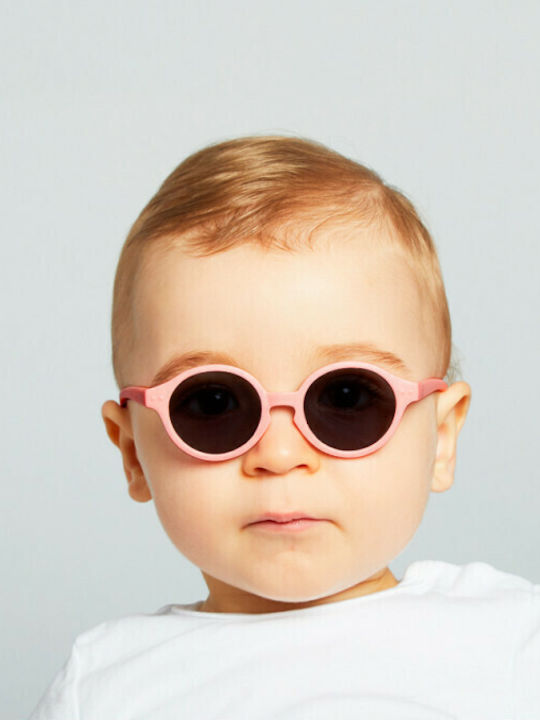 Izipizi #d Στρογγυλά Βρεφικά Γυαλιά Ηλίου με Polarized Φακό Pastel Pink για 0-9 Μηνών