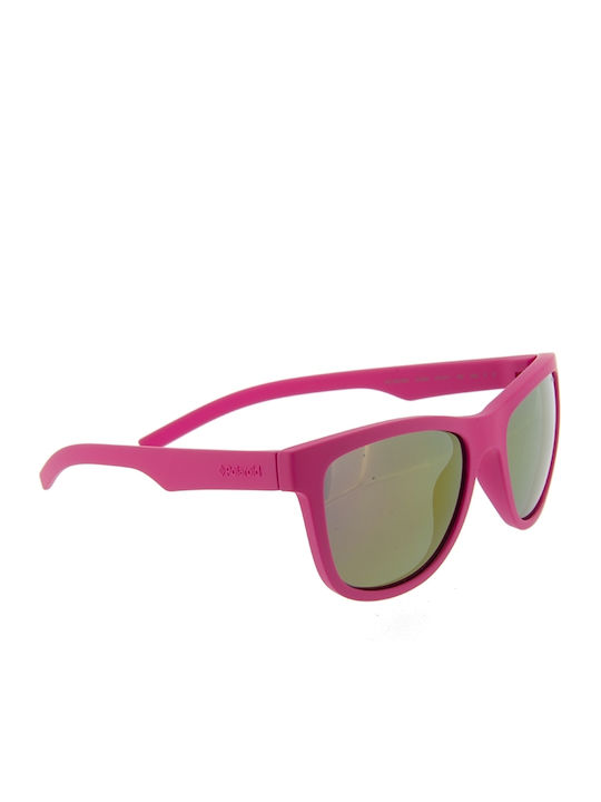Polaroid Unbreakable Square Kids Sunglasses with Polarized Mirror Lens Pink
