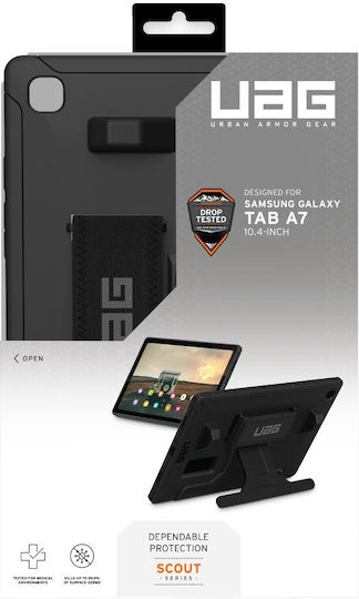 UAG Scout Back Cover Durable Black Galaxy Tab A7 2020/2022