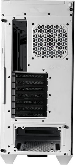 CoolerMaster HAF 500 Gaming Midi Tower Κουτί Υπολογιστή με Πλαϊνό Παράθυρο και RGB Φωτισμό Λευκό