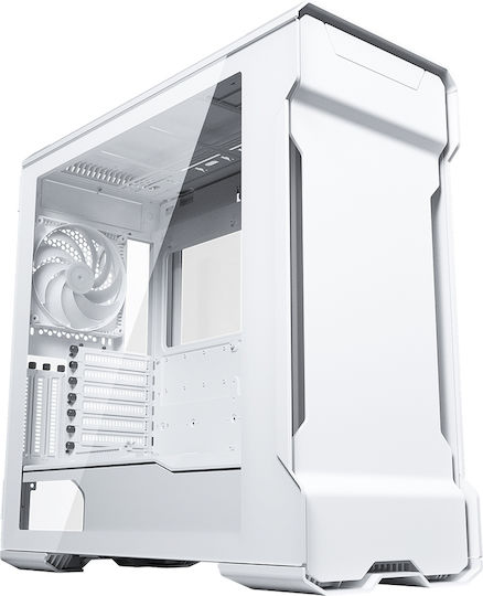 Phanteks Enthoo Evolv X Glass Gaming Midi-Turm Computergehäuse mit Seitenfenster und RGB-Beleuchtung Weiß