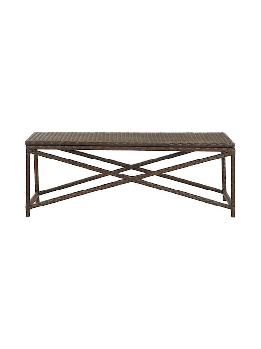 Παγκάκι Εξωτερικού Χώρου Rattan 120x40x43cm