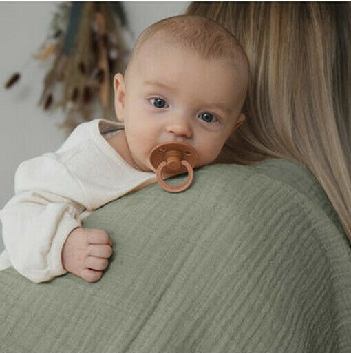 Bibs Swaddle Прегръщаща Пелена от Муселин Зелен 120x120см.
