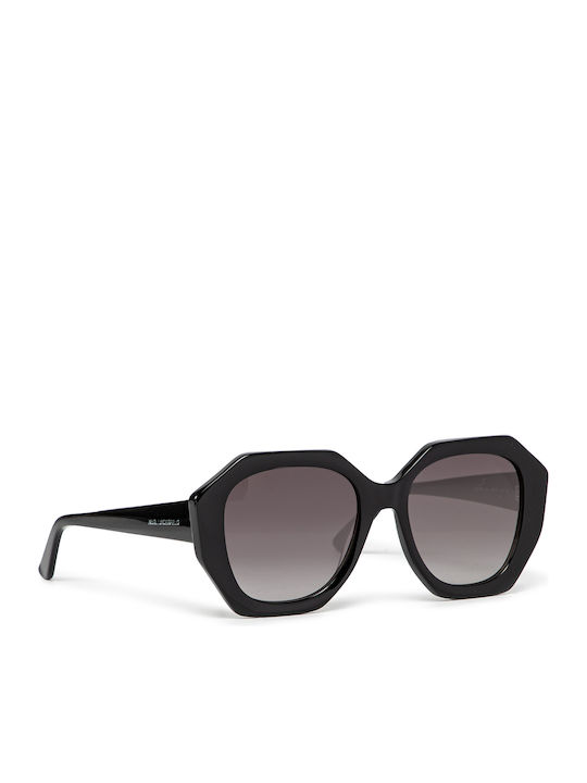 Karl Lagerfeld Women's Sunglasses with Black Plastic Frame and Black Gradient Lens KL6012S-001