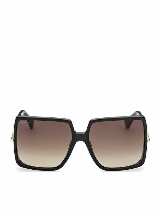 Max Mara Sunglasses Μαύρα with Mixed Frame & Brown Lens Max Mara Sunglasses Μαύρα with Mixed Frame & Brown Lens
