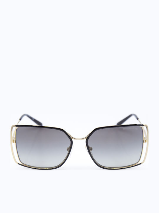 Michael Kors Michael Kors Women's Sunglasses with Black Metallic Frame and Gray Lenses MK1053 101411