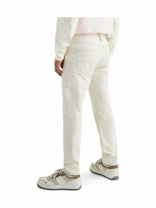Men's Jeans Pants with Relaxed Fit Beige