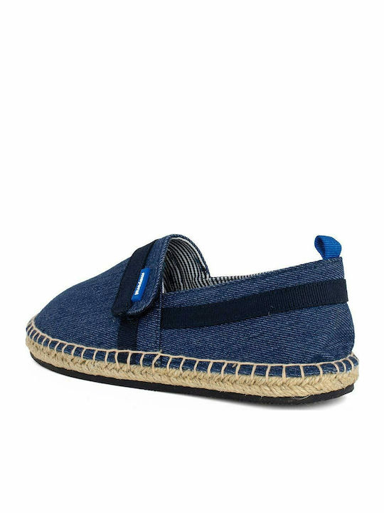 Kids Espradrilles with Hoop & Loop Closure Blue